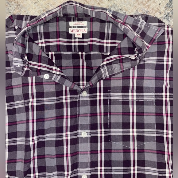 Merona classic fit button down shirt size medium - Picture 3 of 4